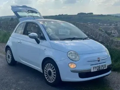 Used Fiat 500 Lounge 69 HP (50 kW) 2008 Blue Hatchback