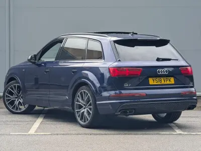 Used Audi Q7 Black Edition 2018 Blue SUV
