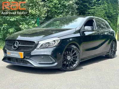 Used Mercedes A180 AMG line 109 HP (80 kW) 2017 Black Hatchback