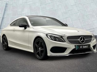 Used Mercedes C200 AMG line 180 HP (132 kW) 2017 White Coupe