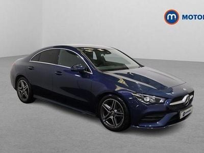 Used Mercedes CLA180 AMG line 136 HP (100 kW) 2022 Blue Sedan
