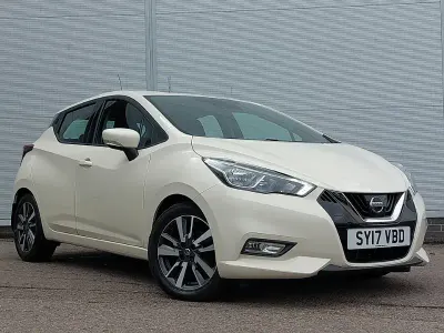 Used Nissan Micra Acenta 90 HP (66 kW) 2017 White Hatchback