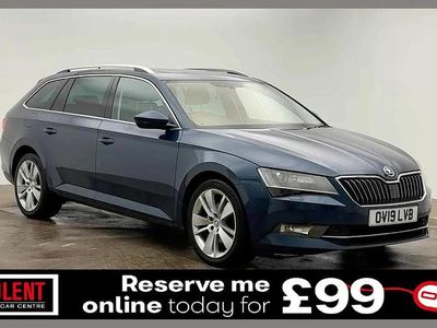 Blue Used 2019 Skoda Superb SE L Executive Estate | £13,990 (Fair price)