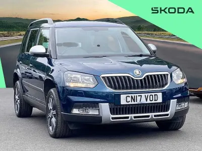 Used Skoda Yeti SE Drive 110 HP (80 kW) 2017 Blue SUV