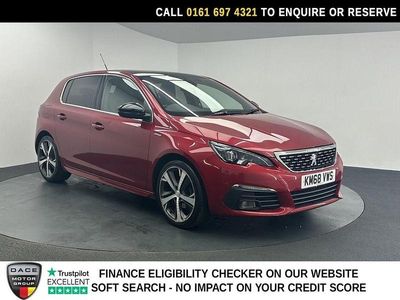 Used Peugeot 308 GT-line 130 HP (95 kW) 2018 Red Hatchback