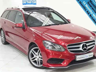 Used Mercedes E220 AMG 170 HP (125 kW) 2014 Red Estate