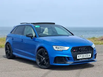 Used Audi RS3 Sportback Sport 400 HP (294 kW) 2020 Blue Hatchback