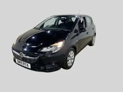 Used Vauxhall Corsa Design Edition 89 HP (65 kW) 2019 Black Hatchback