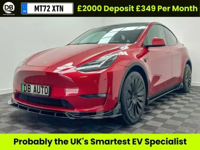 Used Tesla Model Y Long Range AWD 282 kW (384 HP) 2022 Red SUV