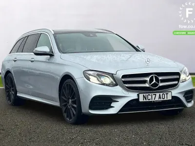 Begagnad Mercedes E220 Active 2017 Silver Kombi