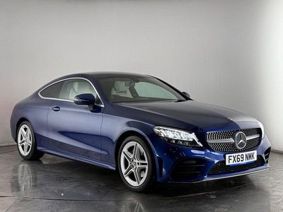 Used Mercedes C200 AMG line 184 HP (135 kW) 2019 Blue Coupe