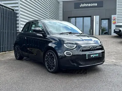 Used Fiat 500e La Prima 86 kW (118 HP) 2022 Black Hatchback
