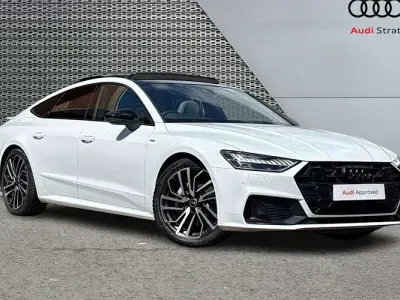 Used Audi A7 Sportback Black Edition 265 HP (194 kW) 2024 White Hatchback