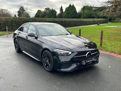 Black Used 2022 Mercedes C200 AMG line Sedan | £27,490 (Expensive)