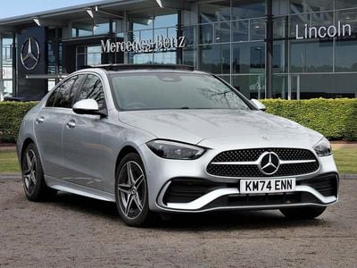 Silver Used 2024 Mercedes C300e AMG Line Premium Plus Sedan | £35,999 (Fair price)