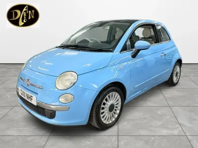 Used Fiat 500 Lounge 69 HP (50 kW) 2011 Blue Hatchback