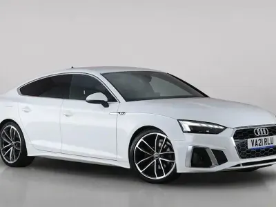 Used Audi A5 Sportback S-Line 150 HP (110 kW) 2021 White Hatchback