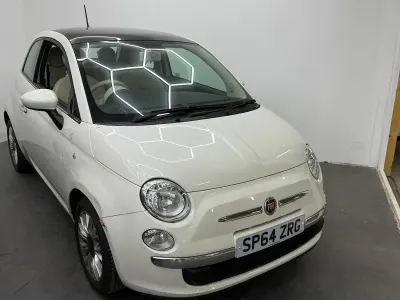 Used Fiat 500 Lounge 69 HP (50 kW) 2014 White Hatchback