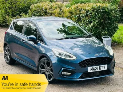 Used Ford Fiesta ST-Line 125 HP (91 kW) 2021 Blue Hatchback