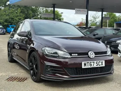 Used VW Golf VII GTD 184 HP (135 kW) 2017 Maroon Hatchback