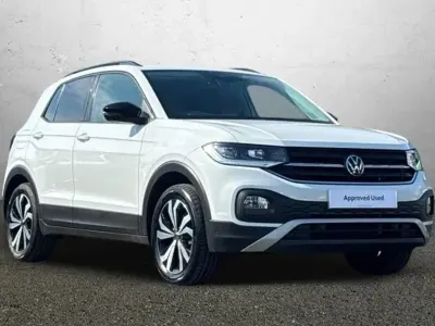 Used VW T-Cross Black Edition 110 HP (80 kW) 2023 White SUV