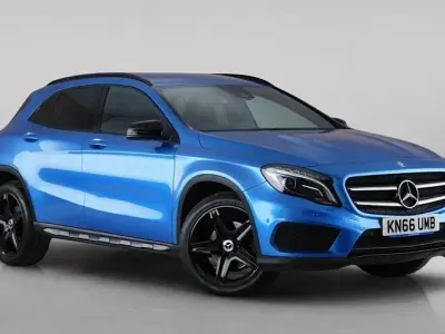 Used Mercedes GLA220 AMG line 177 HP (130 kW) 2016 Blue SUV