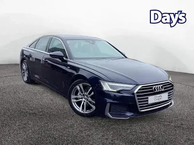 Used Audi A6 S-Line 204 HP (150 kW) 2018 Blue Sedan