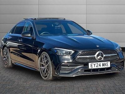 Used Mercedes C300 AMG Line Premium Plus 265 HP (194 kW) 2024 Obsidian black Sedan