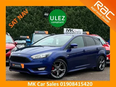 Used Ford Focus ST-Line X 140 HP (102 kW) 2018 Deep impact blue Hatchback