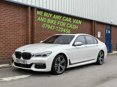 Begagnad BMW 740 M Sport 322 HK (236 kW) 2017 Vit Sedan