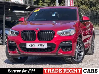 Used BMW X4 M Sport 188 HP (138 kW) 2021 Red SUV