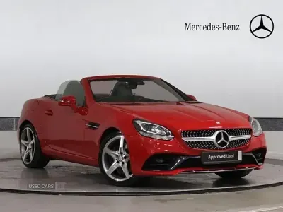 Used Mercedes SLC200 AMG line 184 HP (135 kW) 2016 Red Cabriolet