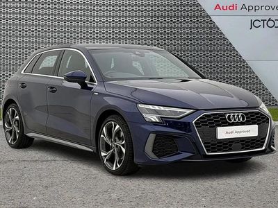 Used Audi A3 S-Line 147 HP (108 kW) 2023 Blue Sedan