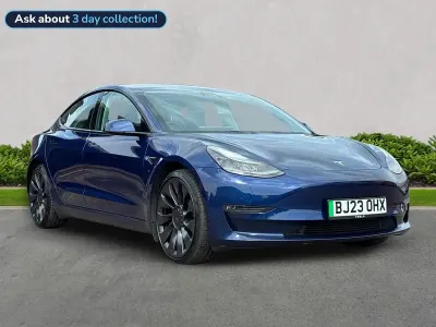 Used Tesla Model 3 Performance 461 kW (627 HP) 2023 Blue Sedan