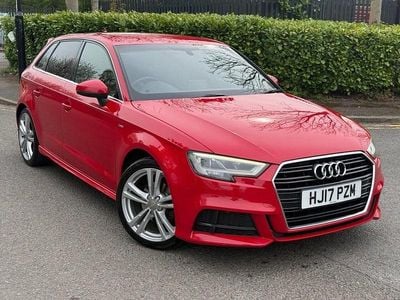 Used Audi A3 Sportback S-Line 150 HP (110 kW) 2017 Red Hatchback