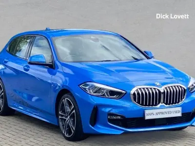 Used BMW 118 M Sport 134 HP (98 kW) 2021 Blue Hatchback