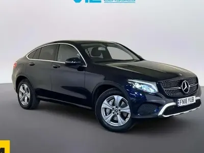 Begagnad Mercedes GLC220 170 HK (125 kW) 2018 Blå Sportkupé