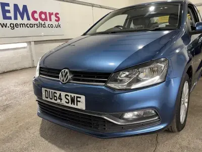 Used VW Polo SE 60 HP (44 kW) 2014 Blue Hatchback