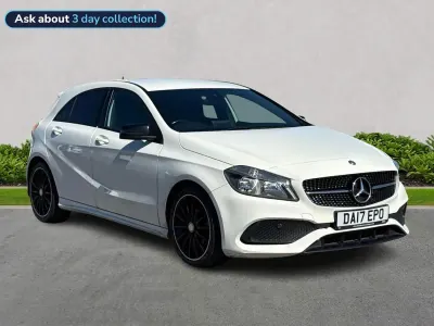 Käytetty Mercedes A200 AMG line 156 HP (114 kW) 2017 Valkoinen Viistoperä