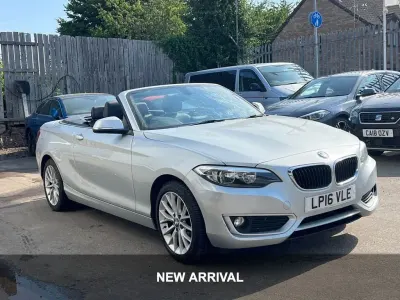 Used BMW 218 Performance 136 HP (100 kW) 2016 Silver Cabriolet