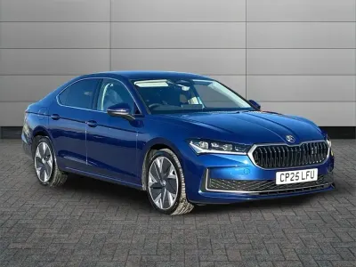 Used Skoda Superb SE L 150 HP (110 kW) 2025 Cobalt blue metallic Hatchback