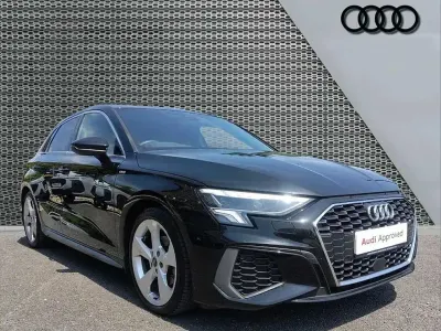 Used Audi A3 S-Line 150 HP (110 kW) 2023 Black Sedan