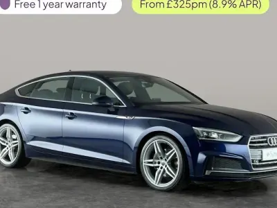 Used Audi A5 Sportback S-Line 190 HP (139 kW) 2019 Blue Hatchback