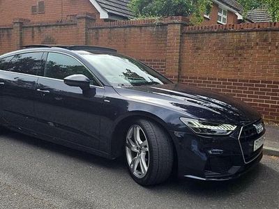 Used Audi A7 Sportback S-Line 204 HP (150 kW) 2021 Blue Hatchback