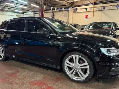 Used Audi A3 Sportback S-Line 125 HP (91 kW) 2015 Black Hatchback