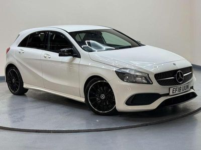 Used Mercedes A200 AMG line 156 HP (114 kW) 2018 White Hatchback