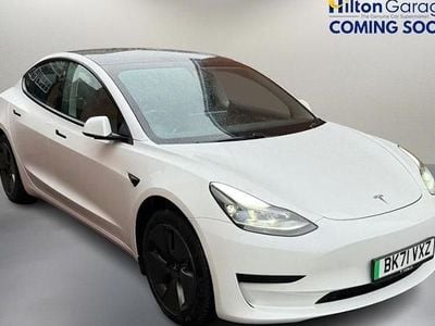 White Used 2021 Tesla Model 3 Standard Range Plus Sedan | £16,550 (Fair price)