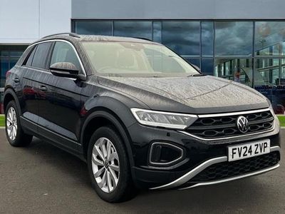 Deep black Used 2024 VW T-Roc Match SUV | £23,388 (Fair price)