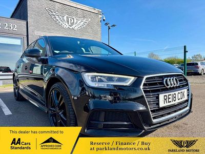 Used Audi A3 Sportback S-Line 150 HP (110 kW) 2018 Black Hatchback