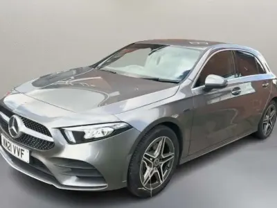 Used Mercedes A250 AMG line 218 HP (160 kW) 2021 Grey Hatchback